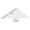 Ekena Millwork Redmond Architectural Grade PVC Gable Bracket, 36"W x 9"H x 4"D x 4"F, 6/12 Pitch GBP036X09X0404RED00 - alternate 1